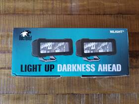 Fn2316f Nilight Motorcycle Led Pods 2pcs 4.5inch 30w Flood Beam Square Work Lights