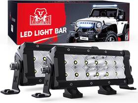 L0360-a Nilight Led Light Bar 7.6 Inch 2pcs 60w Flood Spot Combo Beam 7200lm Offroad