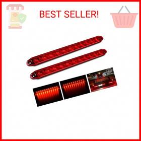 Tl-10 Nilight 2pcs 16inch 11 Led Red Trailer Light Bar For Parking Stop Turn Signals T