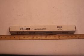 Tl-11 Nilight 9 Led Id Bar Marker Tail Black Stainless Steel Bracket Red