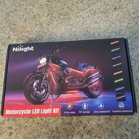 Tl-306 Nilight Motorcycle Rgb Led Light Kit Waterproof Strips Missing Rf Remote
