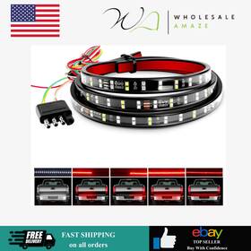 Tr-02 Nilight 60 Inch Truck Tailgate Light Bar Double Row Led Flexible Strip Red