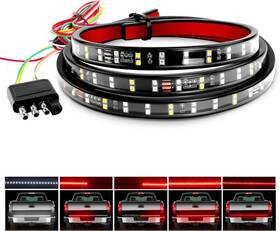 Tr-102-a Nilight 60 Inch Truck Tailgate Light Bar Double Row Led Turn Signal Brake Reverse