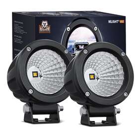 W1310f Nilight Led Light Pods 2pcs 3inch Flood Round Offroad Fog