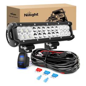 Zh084 Nilight - Led Light Bar 12inch 72w Spot Flood Combo Off Road Lights