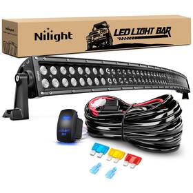 Zh120 Nilight Spot Curved Flood Combo Bar 50 Inch 288w Off Road Led 50inch 14awg