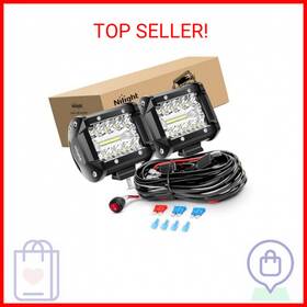 Zh302 Nilight Led Light Bar 2pcs 60w 4 Inch Flood Spot Combo Work Pods Triple Ro