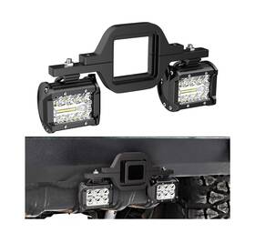 Zh419 Nilight 2 Pcs 4 Inch 60w Led Pods With Tow Hitch Mounting Brackets Bac