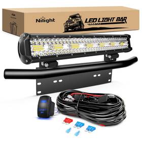 Zh453 Nilight 20 Inch 420w Triple Row Flood Spot Combo 42000lm Light Bar Driving Bo