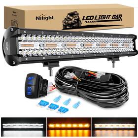Zh554 Nilight 20inch Off-road Led Light Bar 420w 3 Lighting Modes