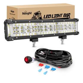 Zh602 Nilight 13.5 Inch Light Bar Side Shooter Wiring Harness