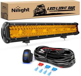 Zh706 Nilight 20inch 420w Led Light Bar Amber Triple Row Flood Spot Combo Lights