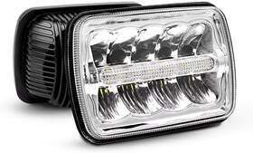 20014h Nlilight Nilight 7x6 Rectangle Led Headlights Hi/lo Beam For Jeep Wrangler Yj Cherokee Xj