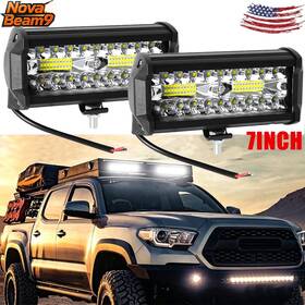 Novabeam9 Eg-qplw1602401-2 7 Inch 100w Led Work Light Bar Spot Pods Fog Lamp Offroad Suv Atv Driving Truck