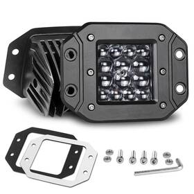 Nr Nirider 612292096069 Flush Mount Led Pods 2pcs 84w Bumper Lights 5 Inch Spot Beam Driving Lig
