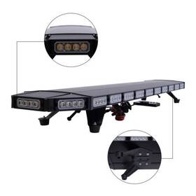 64598 Ocasami 47 Led Emergency Strobe Light Bar Tow Truck Warn Beacon Response Amber White