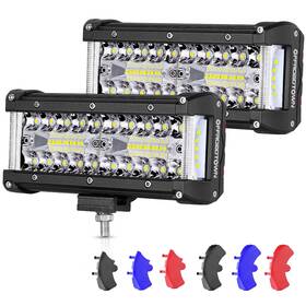 708385 Offroadtown 7inch Led Light Bar And Pods For Offroad Fog Truck Atv Utv Motorcycle