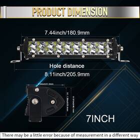 9620zfvtdf569837979 Offroadtrucklight 7 Inch 14 20 26 32 Led Light Bar Spot Flood Combo Work Suv Boat Driving Fog