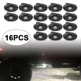Oginodaisukeus 910000690586 For Jeep Offroad Truck Atv Utv Boat 16 Pods White Led Rock Underbody Lights Us