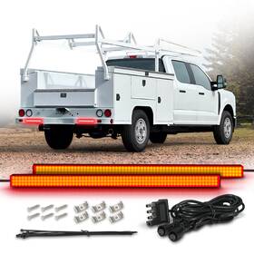 Ip67 Opt7 Lighting 705377983801 15 Inch Led Tail Light Bar 2pcs Red Turn Signal Brake Drl Trailer Truck Rv