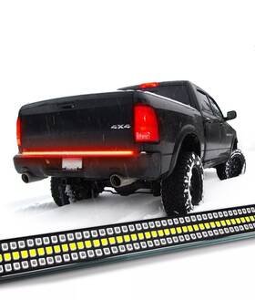 Tailgate-triple-60-red Opt7 Lighting 60 Inch Triple Led Tailgate Light Bar Sequential Turn/brake Signal Red