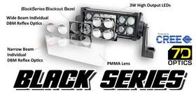 5804-001 Oracle Lighting Black Series - 7d 8 36w Dual Row Led Light Bar #