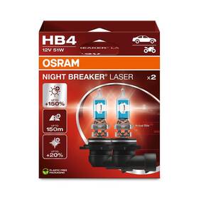 9006nl-2hb Osram Night Breaker Laser Hb4 150% More Brightness Halogen 2 Lamps White
