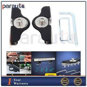 Pa160797r01 Parautostore Set Of 2 Universal Hood Mounts Brackets Led Work Light Bars Clamp Holder