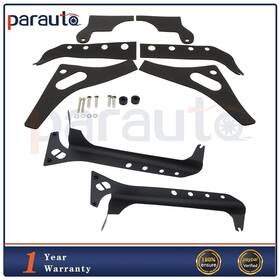 Pa160799r01 Parautostore New A-pillar Led Light Bar Mounts Brackets Set/2 Fits 2018 2019 Jeep Wrangler Jl