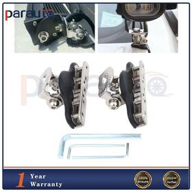 Pa160803r01 Parautostore Set Of 2 A Pillar Universal Hood Mount Brackets Led Work Light Bars Clamp Holder