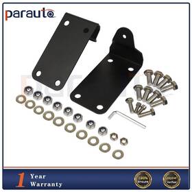 Pa162437r01 Parautostore For 10-18 Dodge Ram 2pc 30 Or 40 Inch Curved Led Light Bar Mount Brackets
