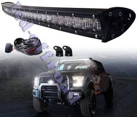 Pefetown 43 210w Inch Single Row Curved Led Light Bar Combo Offroad Suv 4wd Truck Tractor 45ftft