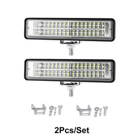 O165109jdweq2676 Podofo 2x 6inch Led Work Light Bar Flood Fog Lamp Offroad Driving Truck Suv Atv 4wd Usa