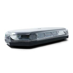 Lp10facl Pro Led Mini Light Bar Clear Lens Half Amber/half White Leds