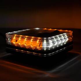 Mswm75ac Pro Led Magnet Mount Amber/white Mini Beacon With 10 Flash Patterns
