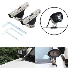Ppt160803xl59 Pumpmart 2pcs A Pillar Hood Led Light Bar Mount Bracket Clamp Holder For Offroad Us Stock