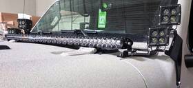 Qbj913 Quake Led Wrangler Jl/gladiator A-pillar Dual Pod/single 52 Inch Light Bar