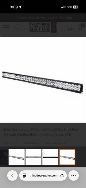 Qut052-ejd Quake Led 42 Inch Light Bar Dual Row 234 Watt Combo Ultra Ii Series By