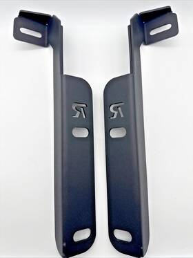 R9296ff15brdit Rago Fabrication Ditch Light Brackets For 92-96 Ford Bronco Pair Black