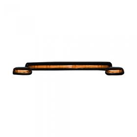 Mlx-rec264156am-cl360a50 Recon Truck Accessories Cab Roof Lights For Chevy Silverado 1500 2007-2011 Black Bases Amber Len