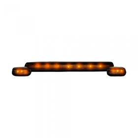 Mlx-rec264156bk-cl360a51 Recon Truck Accessories Cab Roof Lights For Gmc Sierra 1500 2007-2013 Smoke Lens Black Amber