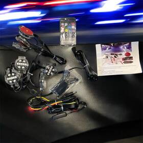 Dd0444-gbfg Rf Music Controller Point Light Truck Strip Kit 4 Led Multicolor Remote
