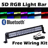 Rgb-22 Omotor Inch Rgb Cree Led Work Light Bar 689739165756