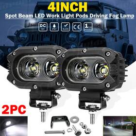 Gzd00002-2 Ridroid 2x 4inch 9600lm Led Work Light Bar Spot Pod Offroad Fog Driving Lamp Atv Truck