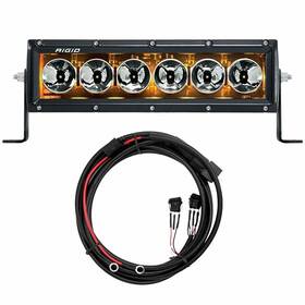 210043 Rigid Industries Radiance 10 Inch Led Light Bar Amber Backlight With Harness