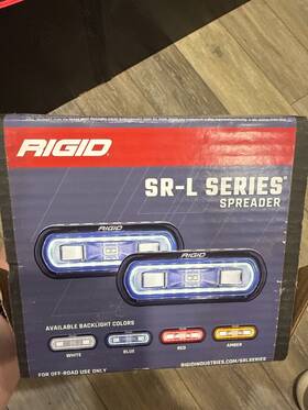 53121 Rigid Industries Sr-l Series Off-road Spreader Pod Blue Halo Pair - New
