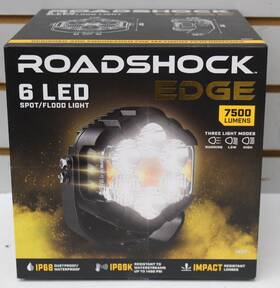 59237 Roadshock 193175462718 Edge 6 Led 3 Inch Spot Flood Light 7500 Lumens