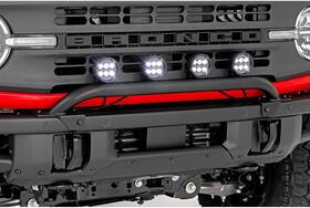 51136 Rough Country Quad 3.5 Inch Round Led Light Bar Kit For Ford Bronco 21-24 51136 Rough Country Quad 3.5 Inch Round Led Light Bar Kit For Ford Bronco 21-24