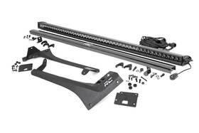 70065 Rough Country 50 Inch Led Upper Windshield Kit For 18-24 Jeep Jl/jt Black -