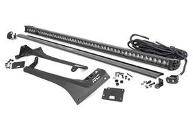 70066 Rough Country 50 Inch Led Upper Windshield Kit For 18-24 Jeep Jl Black Drl -